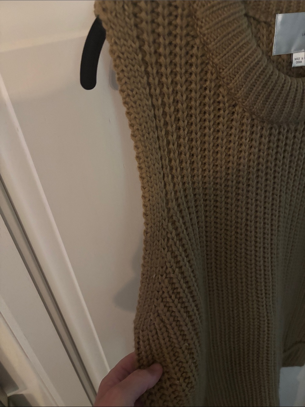 J.O.A. Chunky Sleeveless Knit Vest in Camel - Picture 5 of 13